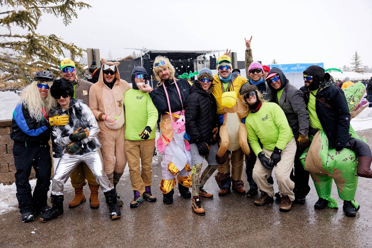 Group of people in costumes at Rendezvous Spring Festival