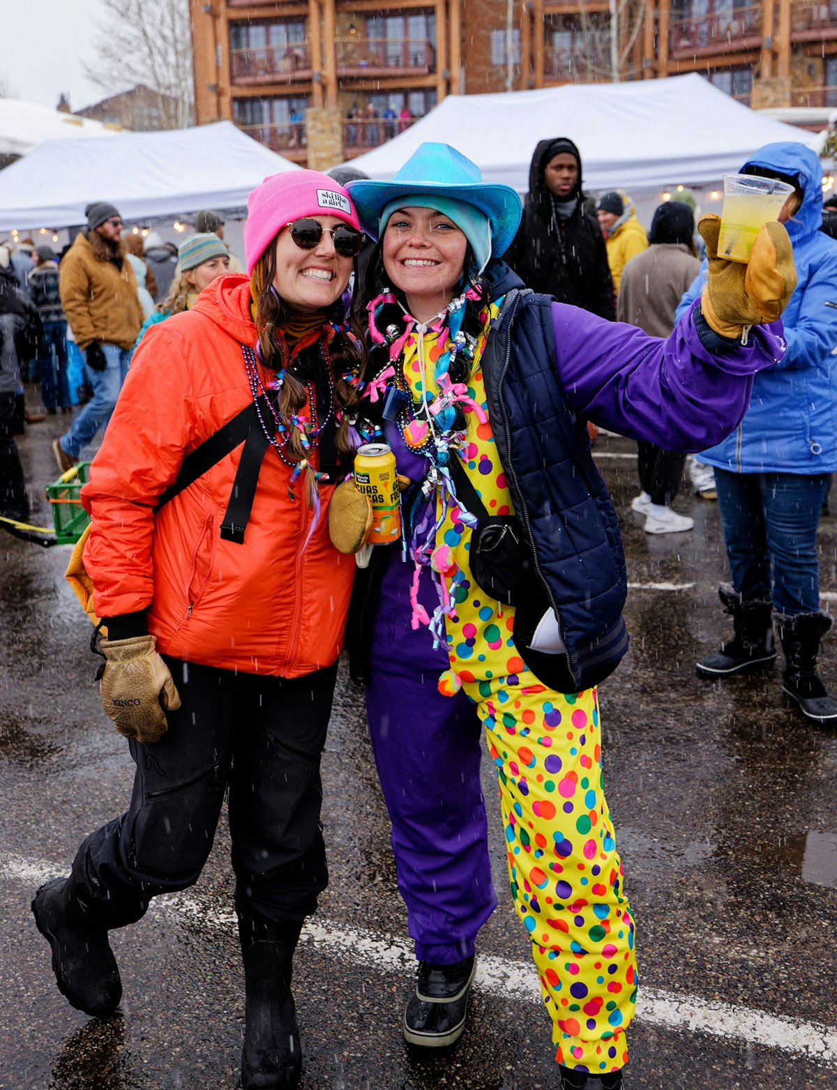 Woman in colorful costume at Rendezvous Spring Festival