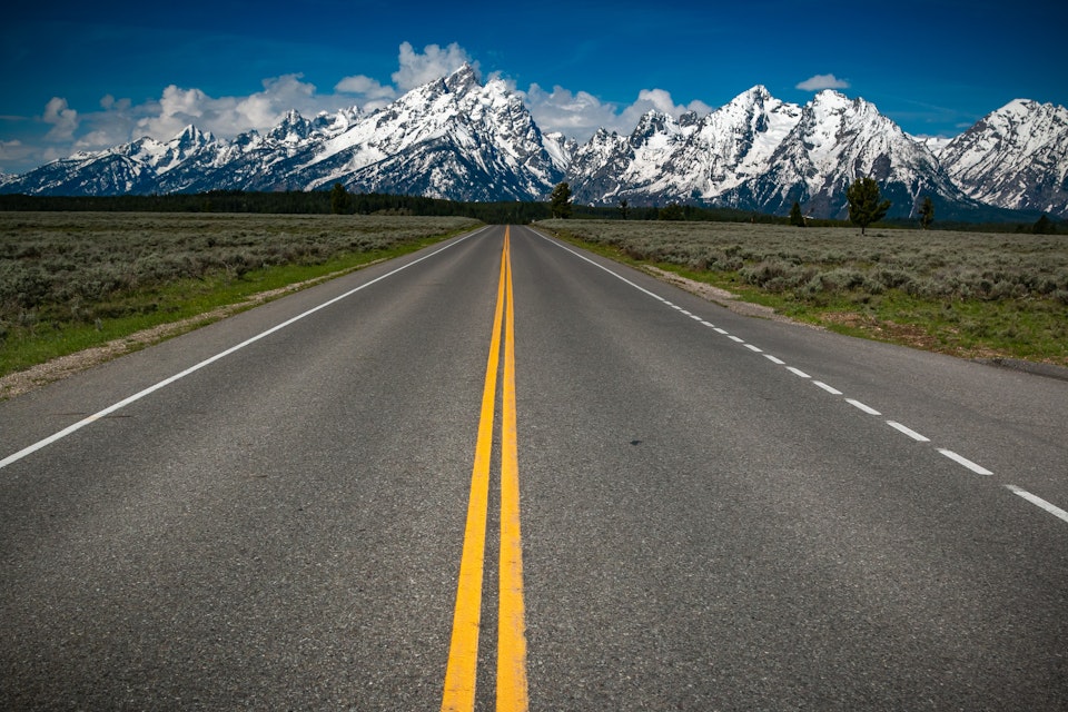 Road Tetons