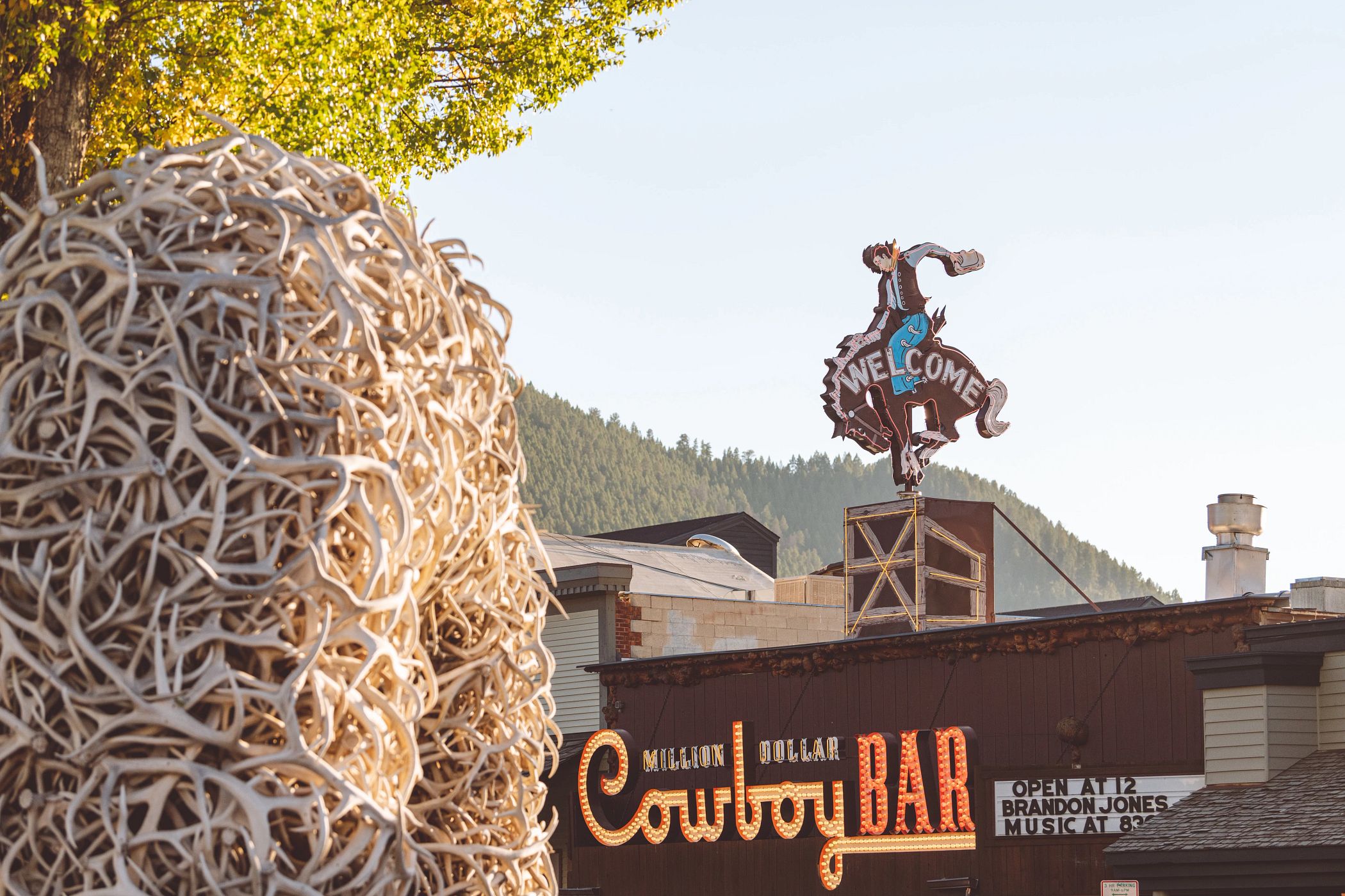 Cowboy Bar and arch