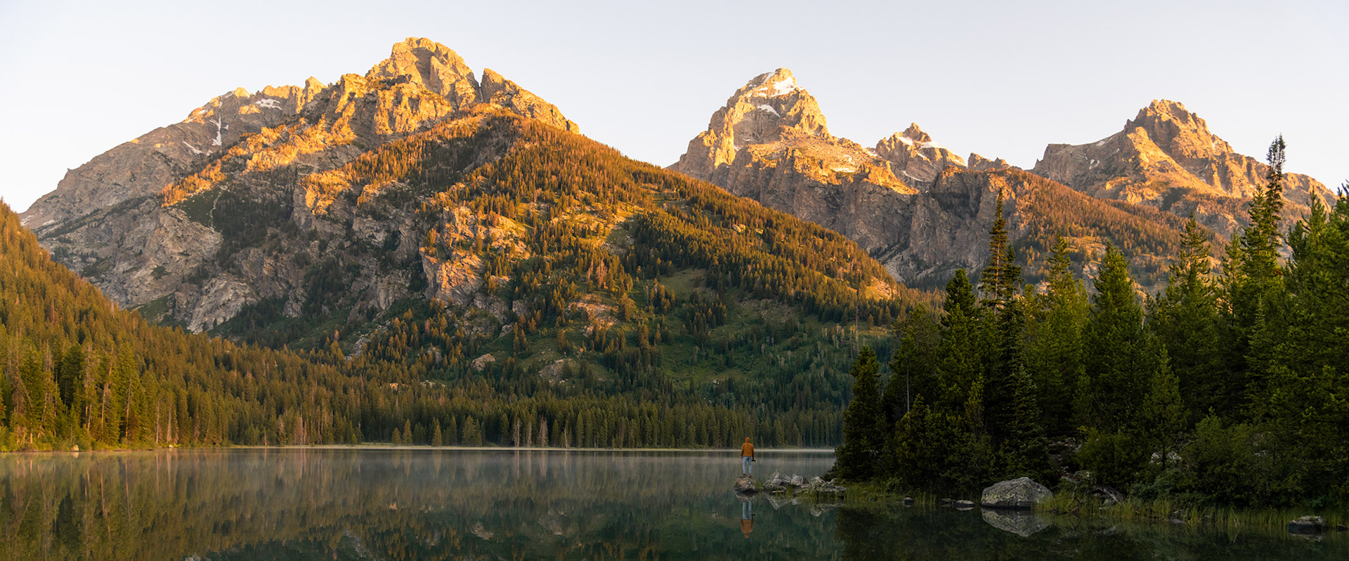 Scenic shot of Taggart Lake