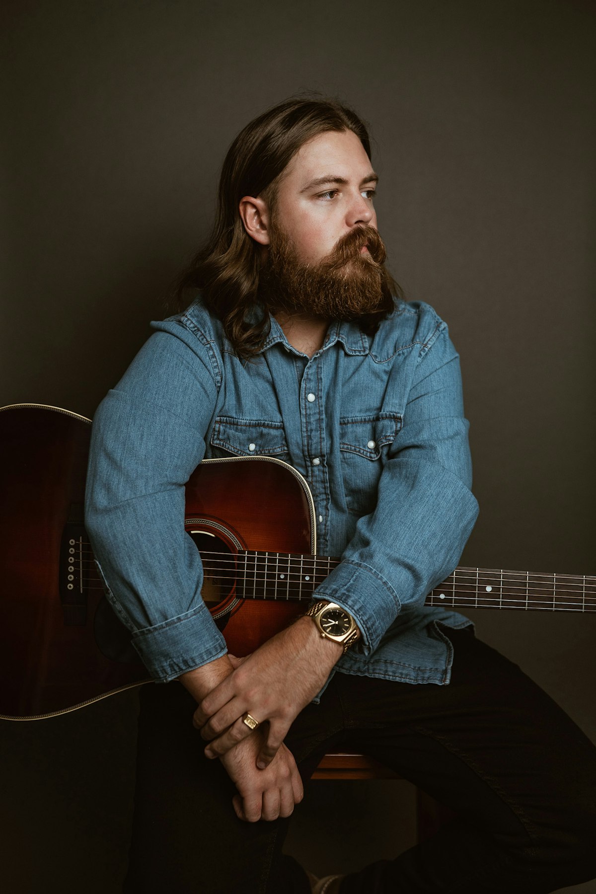 Drayton Farley with guitar