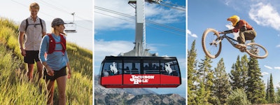hiking, the aerial tram and getting air on mountain bike