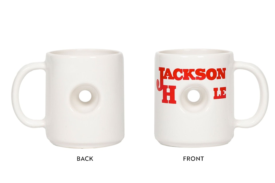 Jackson 'HOLE' Mug with a hole in the middle of the cup