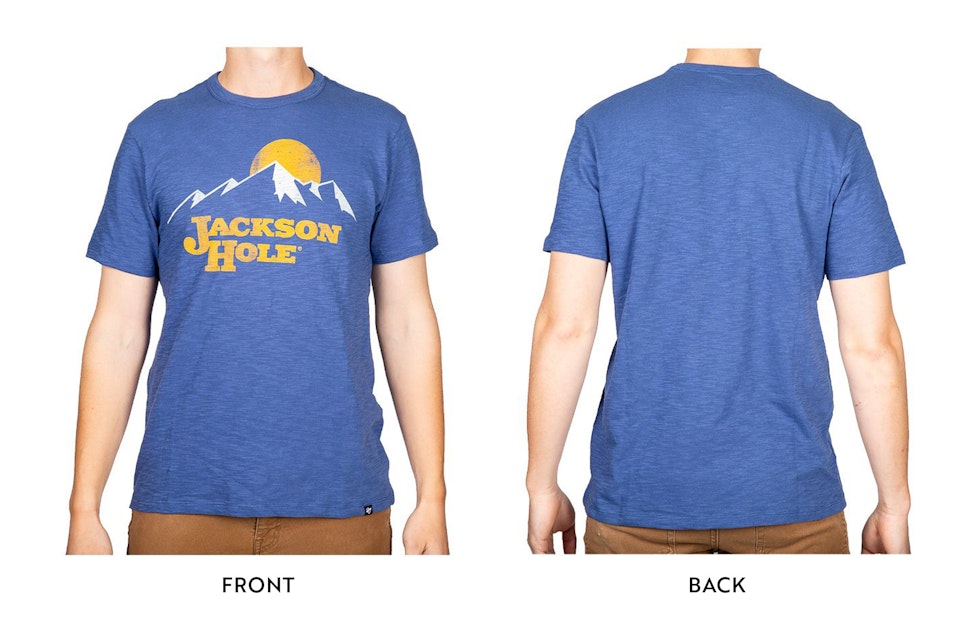 Jackson Hole Logo Mountains Short Sleeve T-Shirt