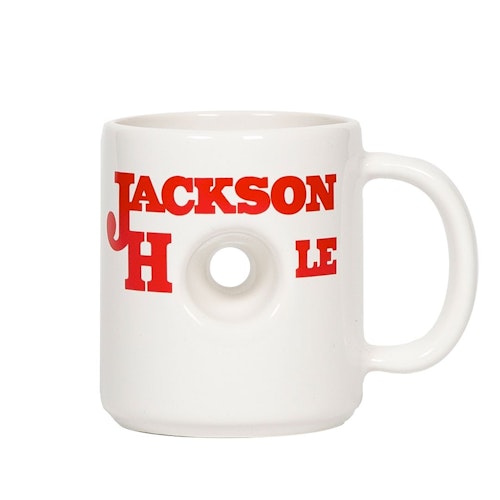 Jackson 'HOLE' Mug with a hole in the middle of the cup