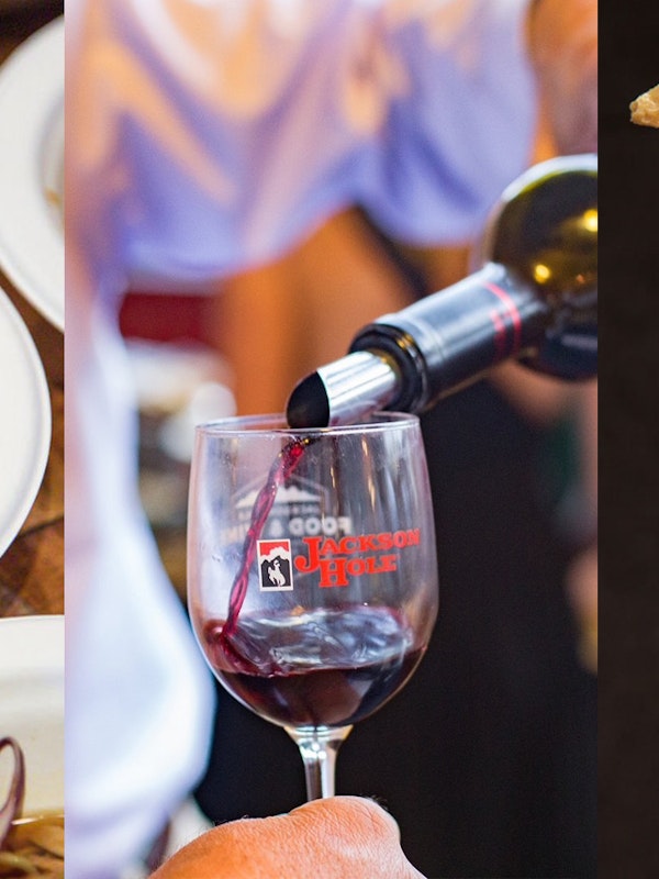 food and wine at Taste of Jackson Hole