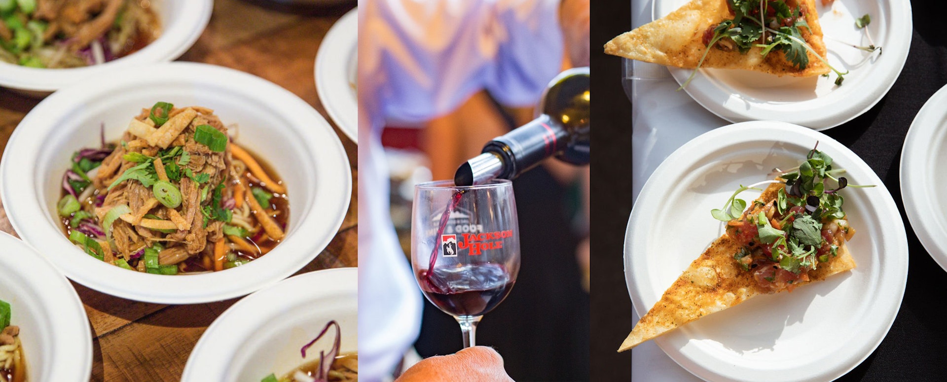food and wine at Taste of Jackson Hole
