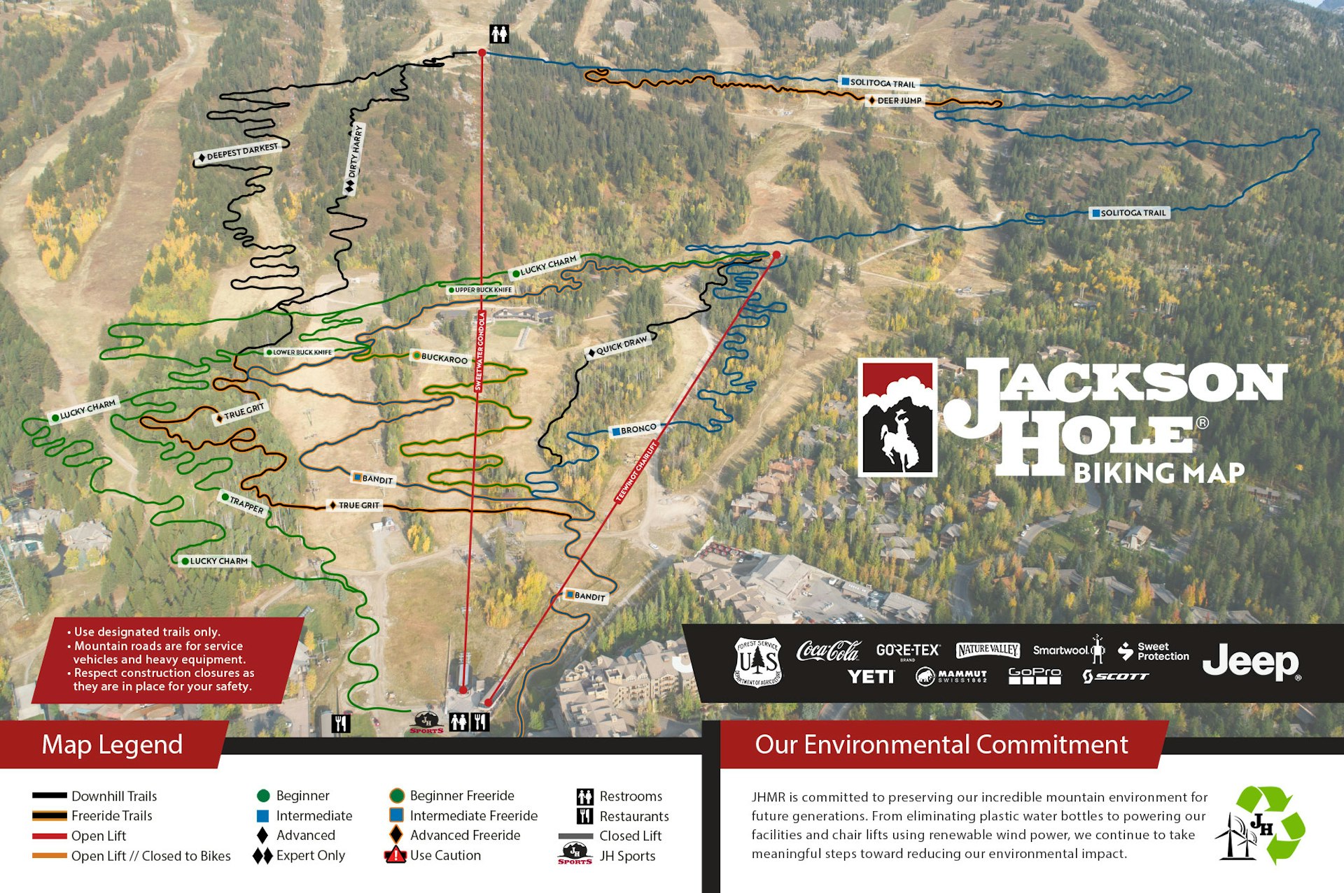 Bike Parks Deer Valley Mountain Biking Map Sun Peaks Bike Park Map