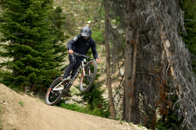 person riding a SCOTT bike