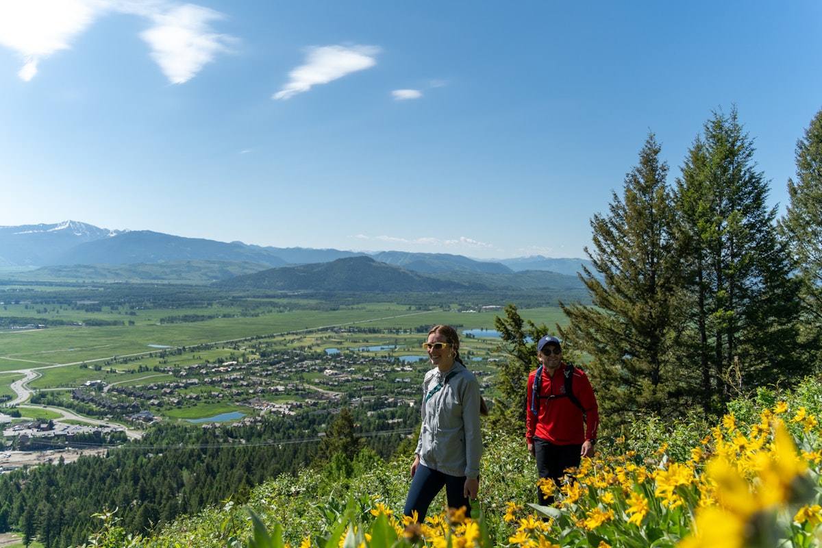 Hiking from the village