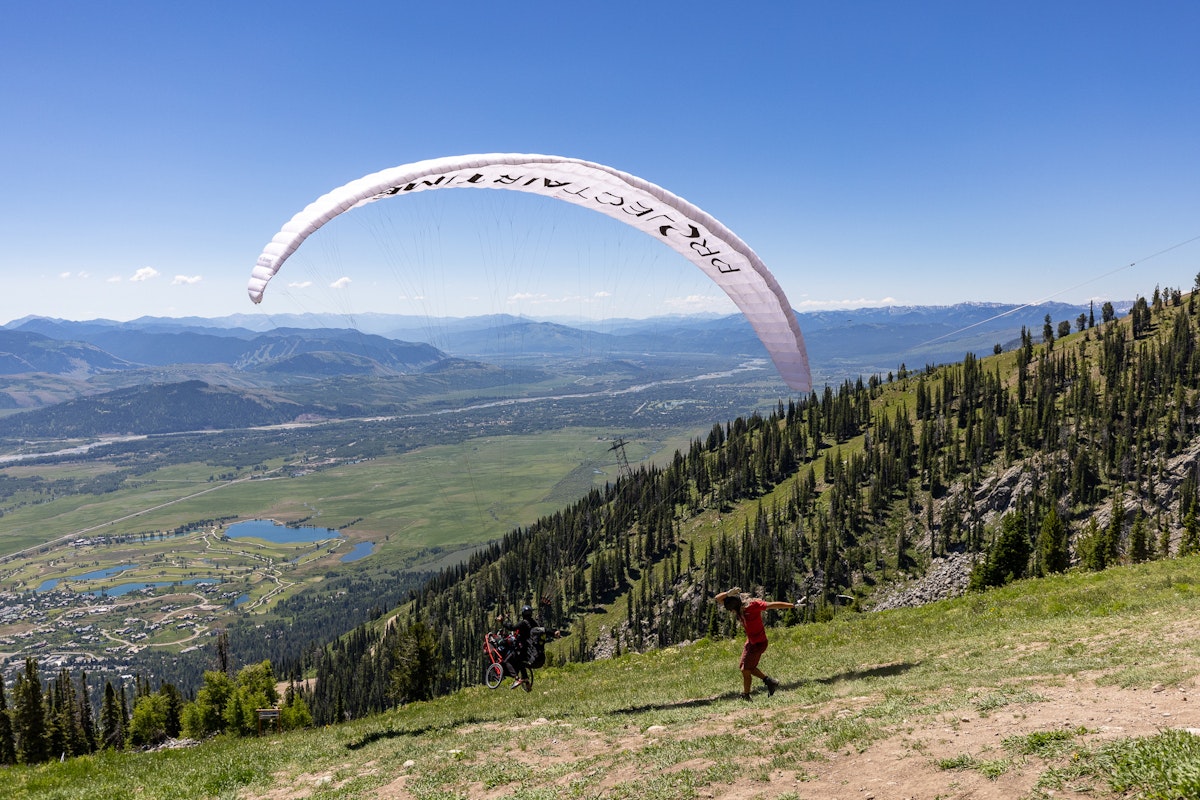 Paragliging at JHMR