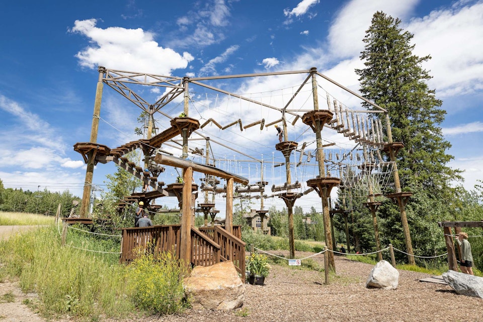 the aerial ropes course