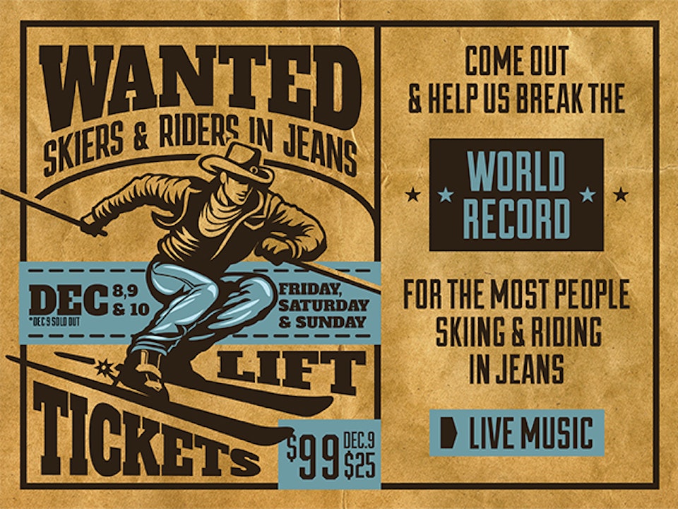 Ski in Jeans Weekend poster