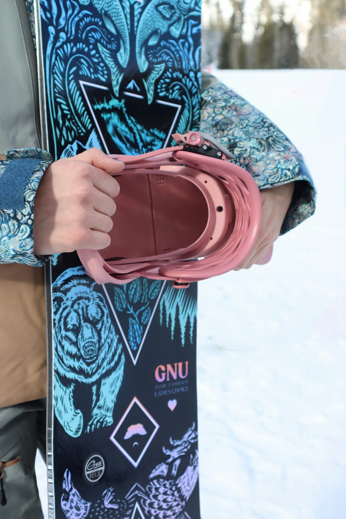 Gnu Ladies Choice with the Burton Lexa Binding