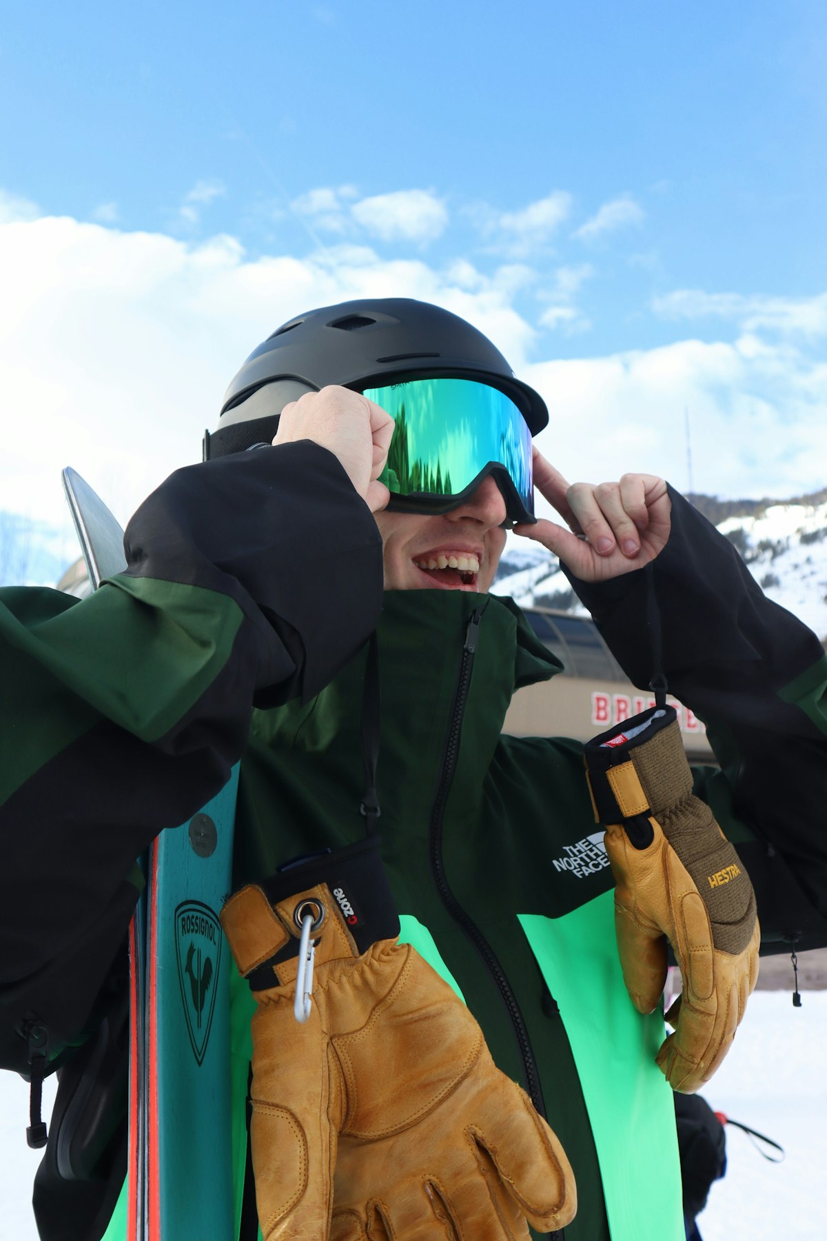 Smith Code helmet, with the Smith Squad Mag goggle