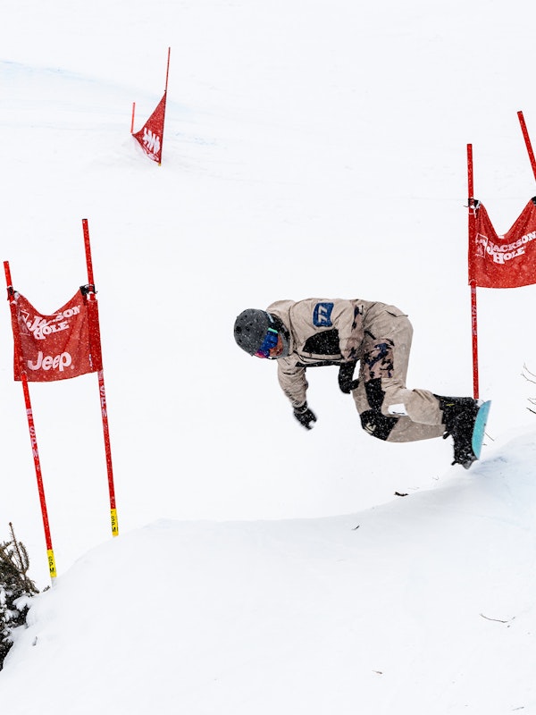 snowboarder competing in Dick's Ditch