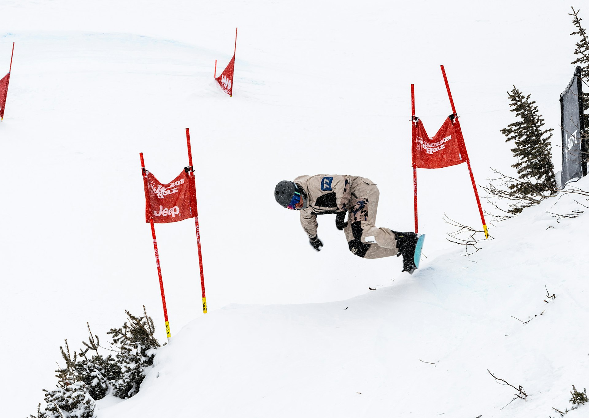 snowboarder competing in Dick's Ditch