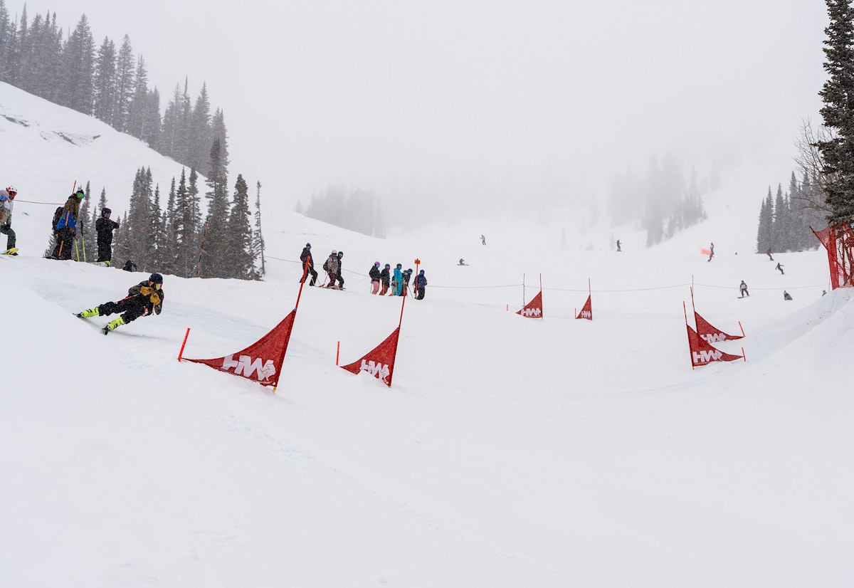 skier competing in Dick's Ditch