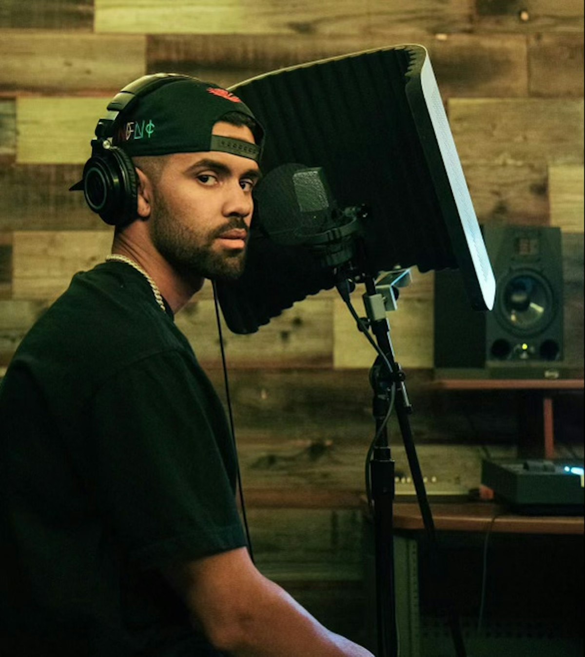 Nate Wyatt in the studio