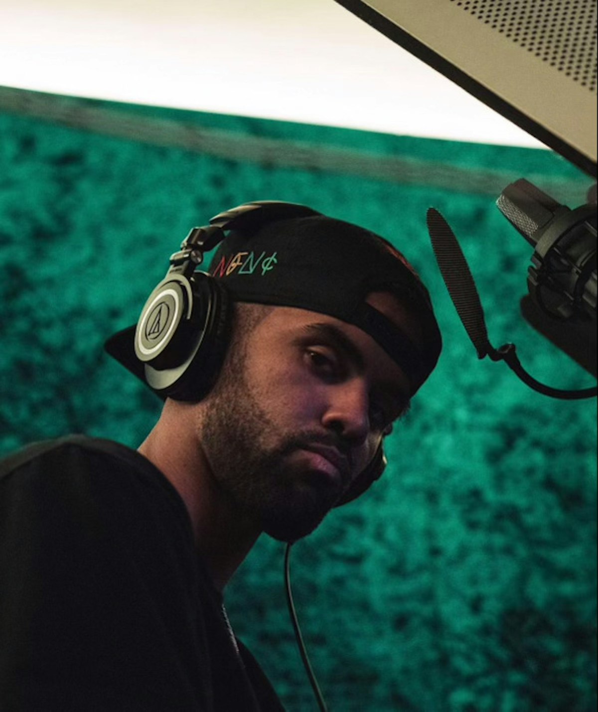 Nate Wyatt in the studio