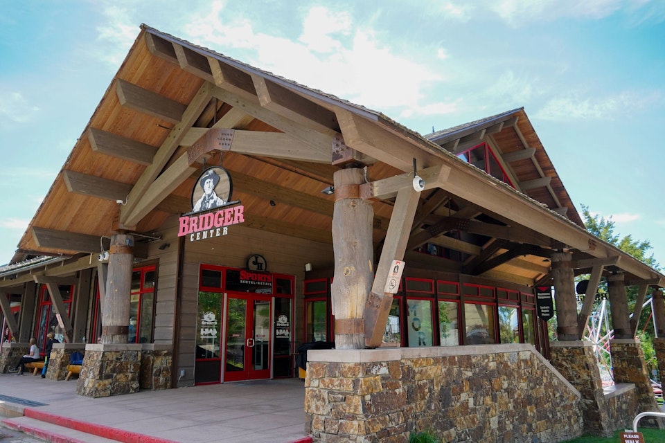 exterior of the Bridger Center in summer