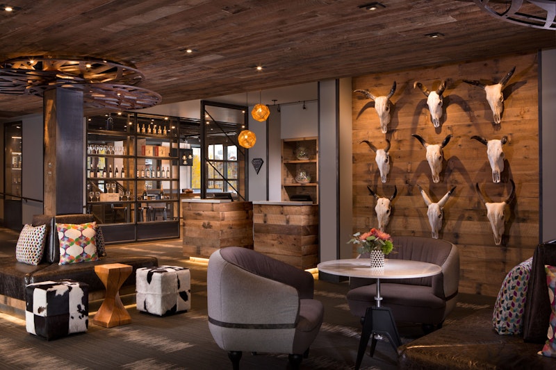 The beautiful Hotel Terra lobby