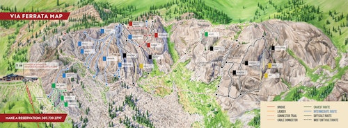 Via Ferrata map