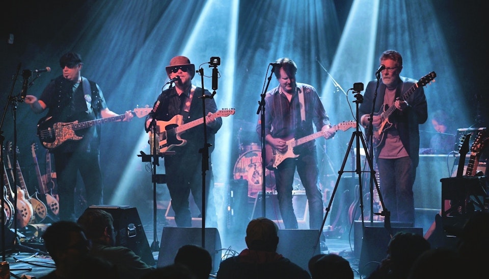 The Waiting performing on stage