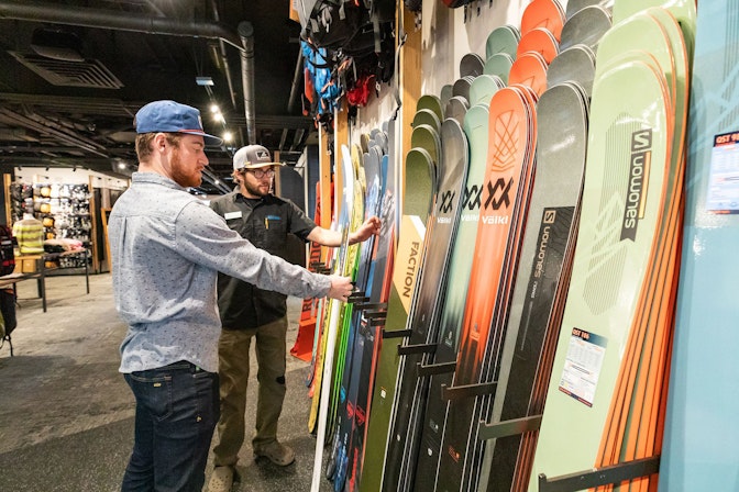 Shopping for Skis in TVS