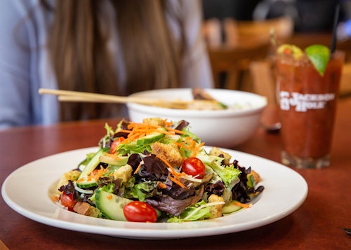 salad at rendezvous lodge