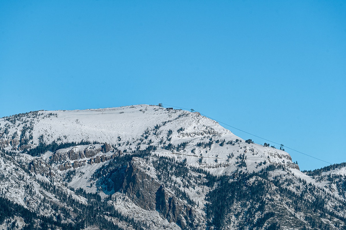 Rendezvous bowl covered in early season snow