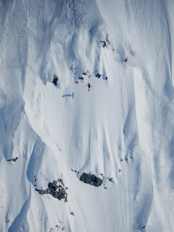 Kai sending it in Girdwood, AK | Photo by Nic Alegre