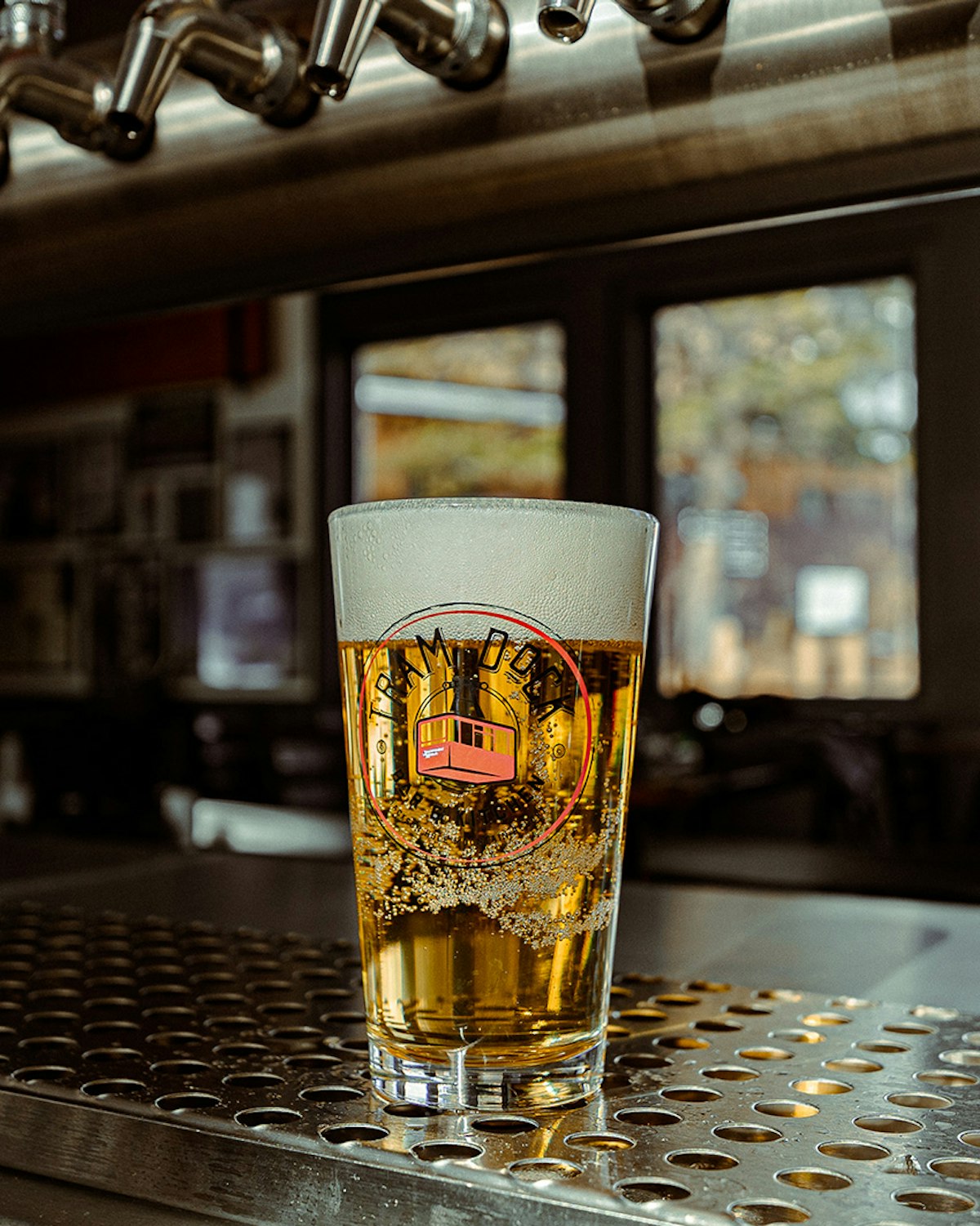 Tram dock beer