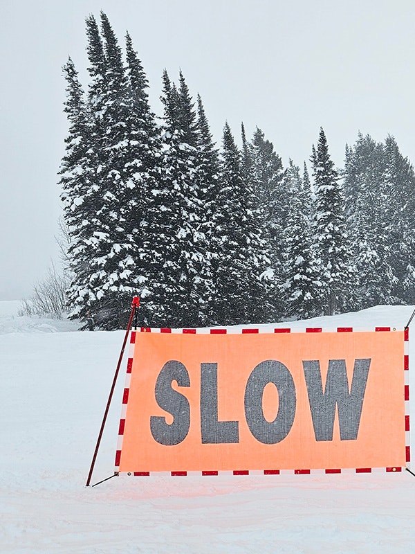 Slow Sign on the Mountain