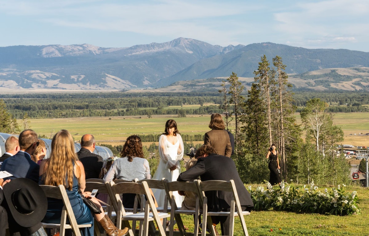 Wedding ceremony at Solitude Station