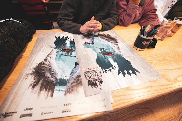Athlete poster signing