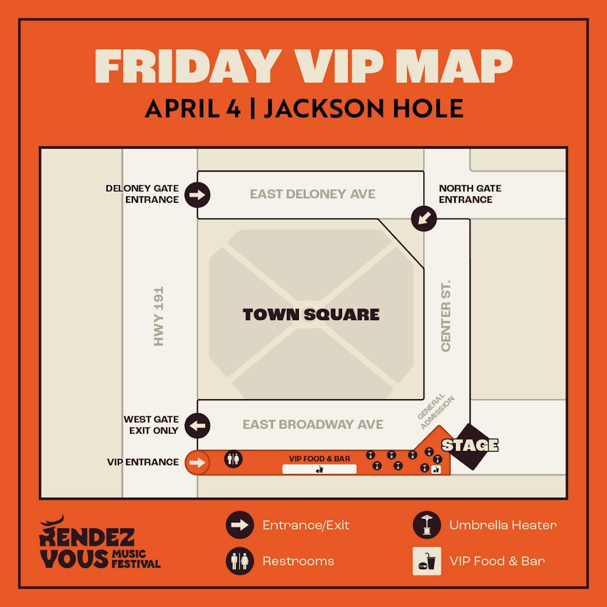 2025 Friday VIP Map