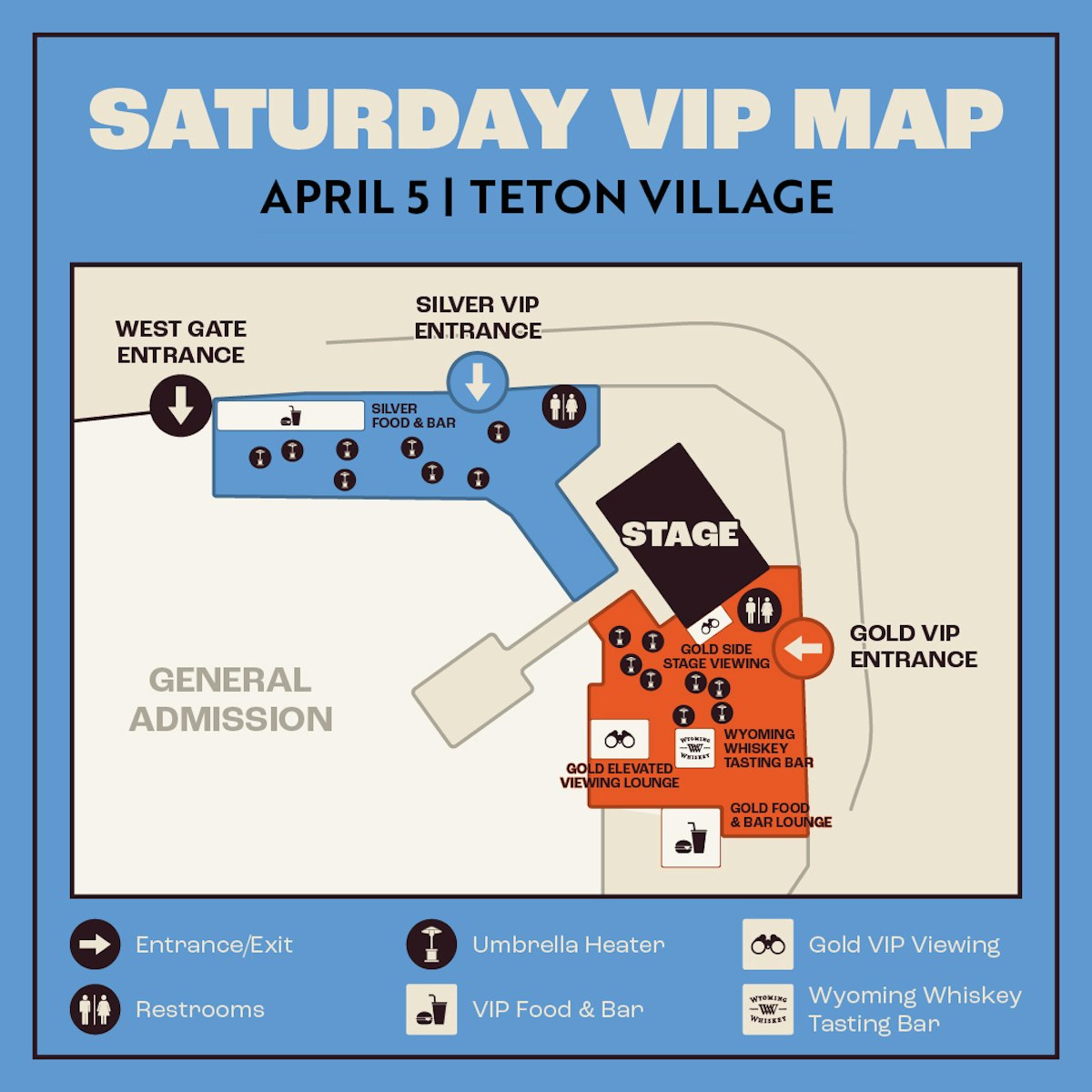 2025 Saturday VIP Map