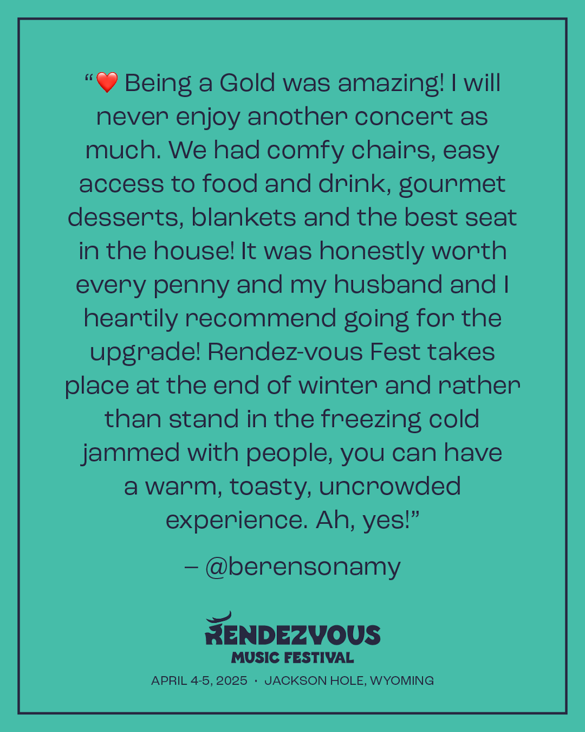 Rendezvous VIP Testimonial