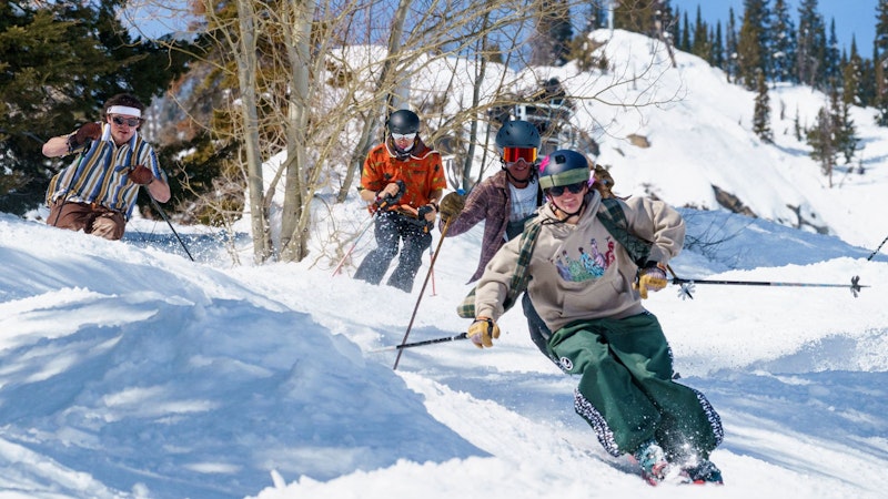Spring Skiing in a wiggle