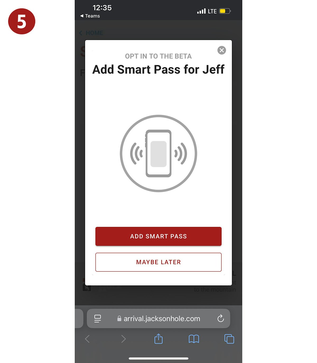 Click "Add Smart Pass."