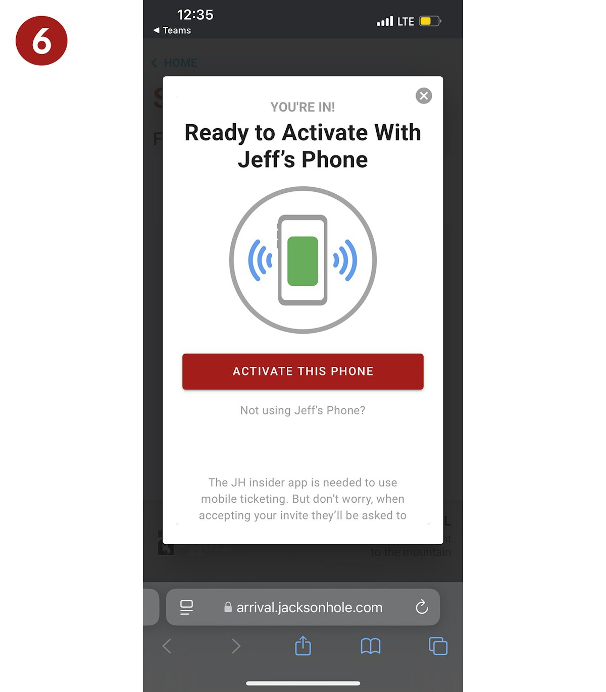Click the red "Activate This Phone" button.