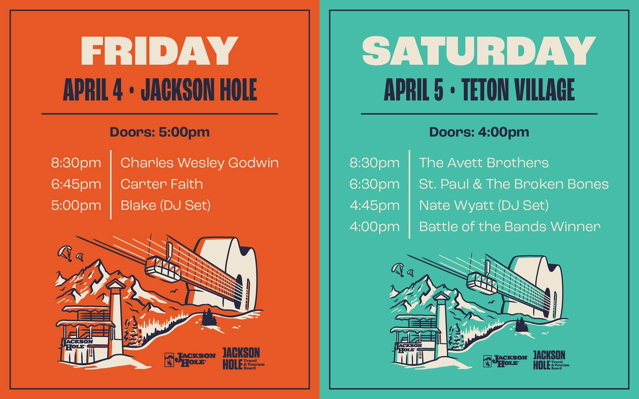 Rendezvous 2025 set times