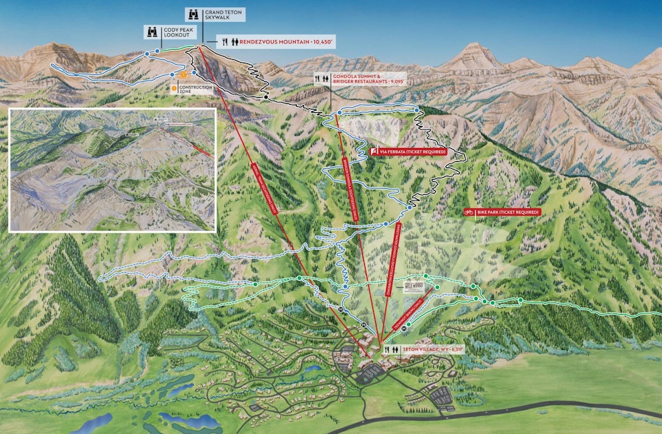 Summer Hiking Map