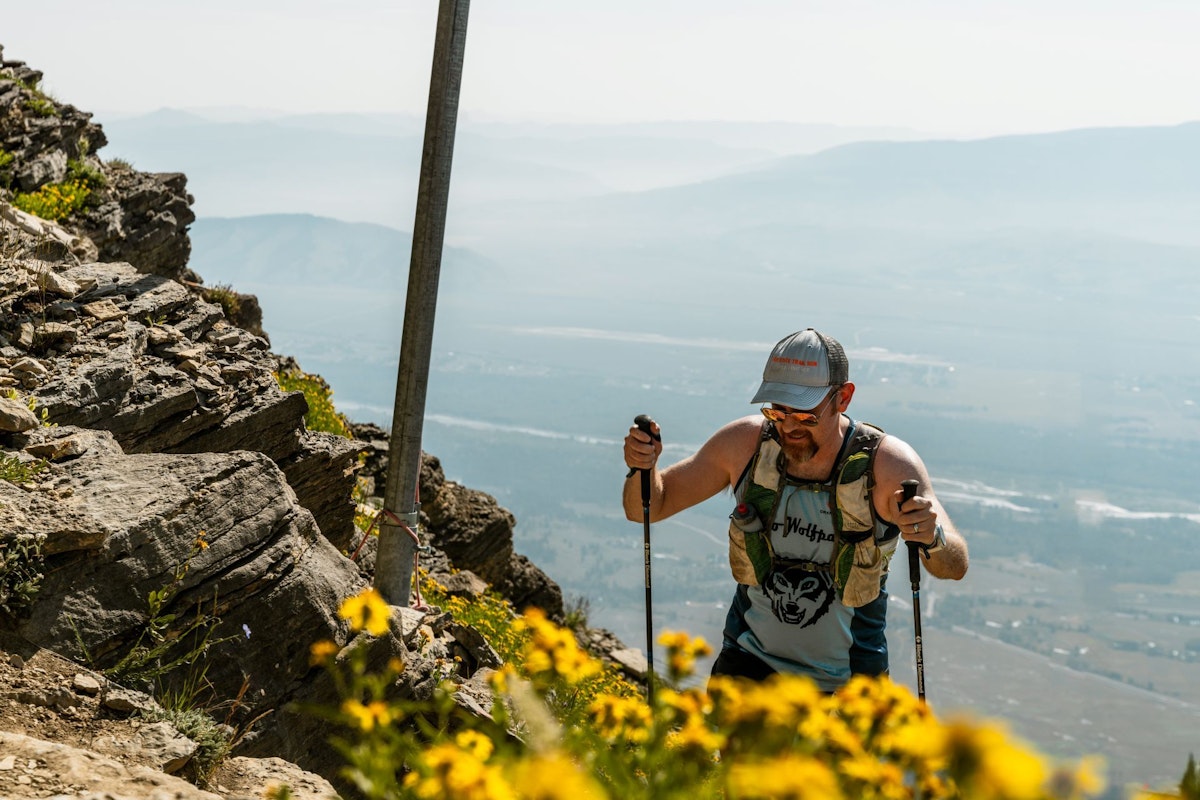 Runner at Rendezvous Hill Climb