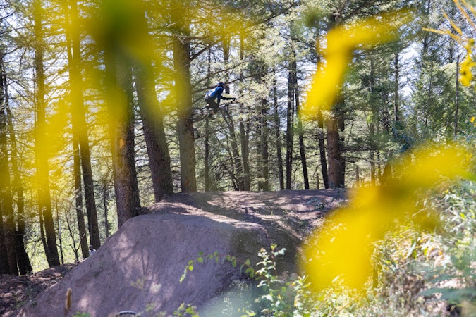 mountain bike whip at jackson hole bike park