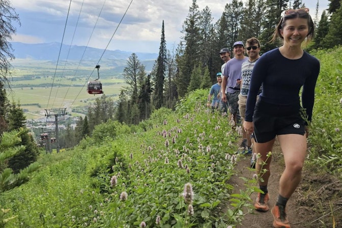 Hiking on Wildflower trail