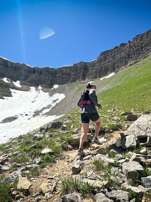 Trail running backside of Jackson Hole Mountain Resort