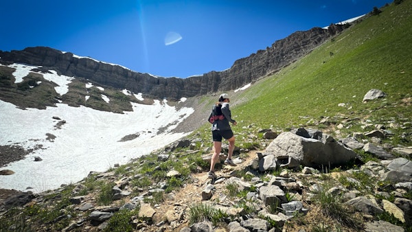 Trail running backside of Jackson Hole Mountain Resort